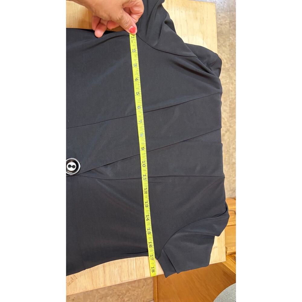 Carol Rose Dressy stretch Cardigan lightweight 3/4 sleeve jacket style top - Picture 8 of 9